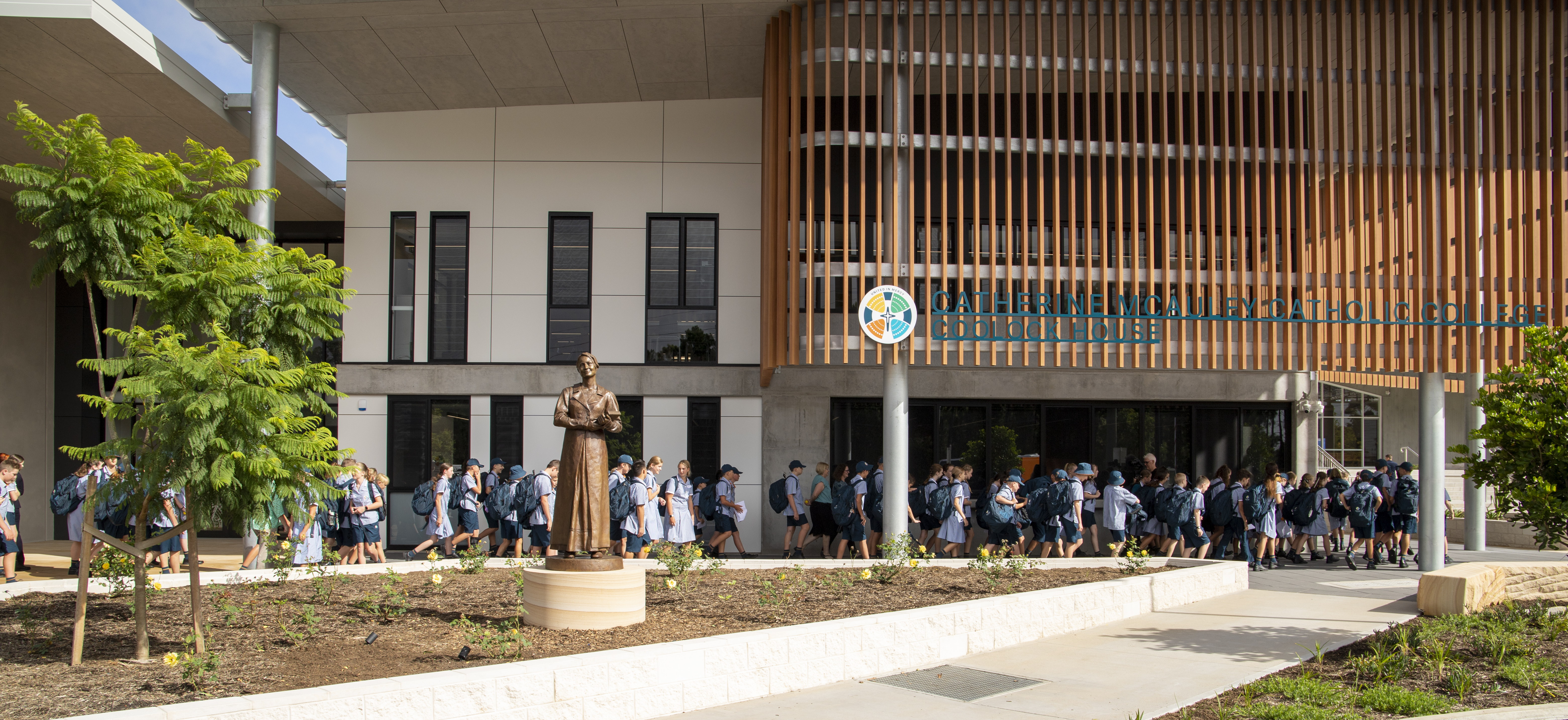 Newcastle Herald: History in the making as Catherine McAuley Catholic College opens doors to first students  Image